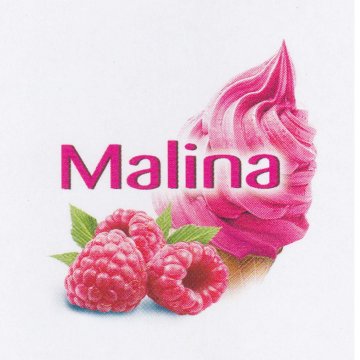 Ovocná vodová zmrzlina Malina 1kg